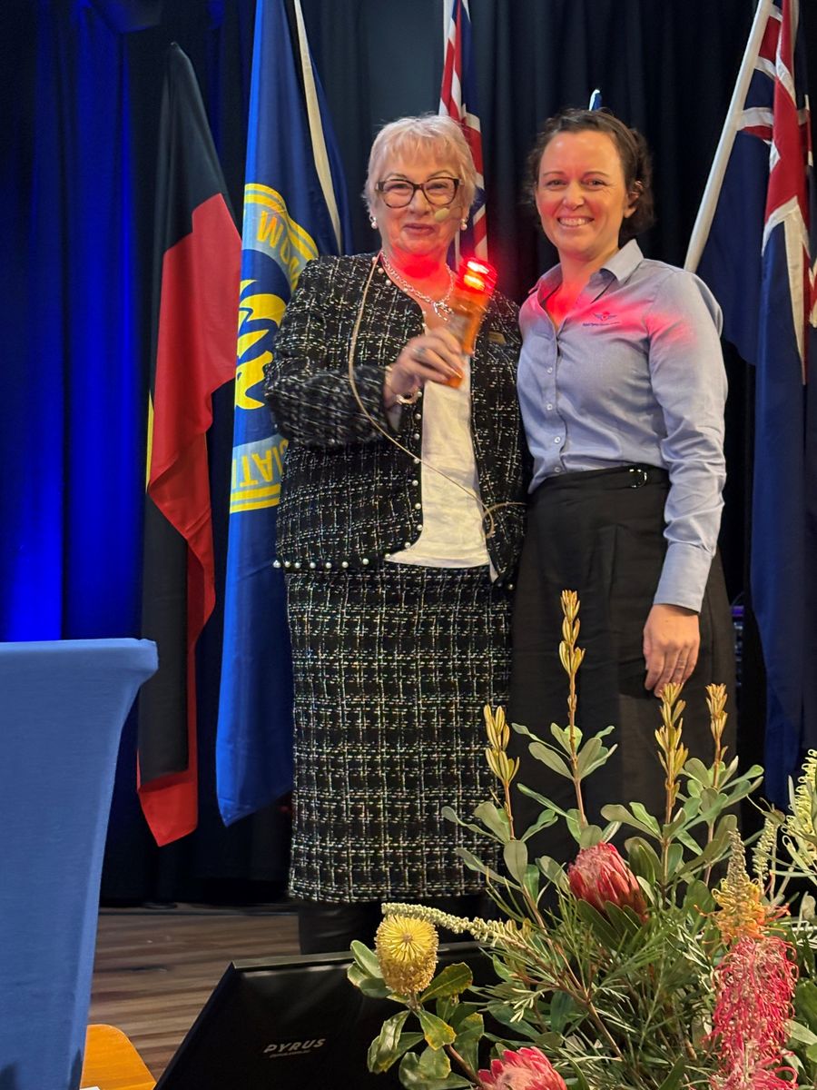 Annabey Whitehead with CWA NSW President Tanya Jolly