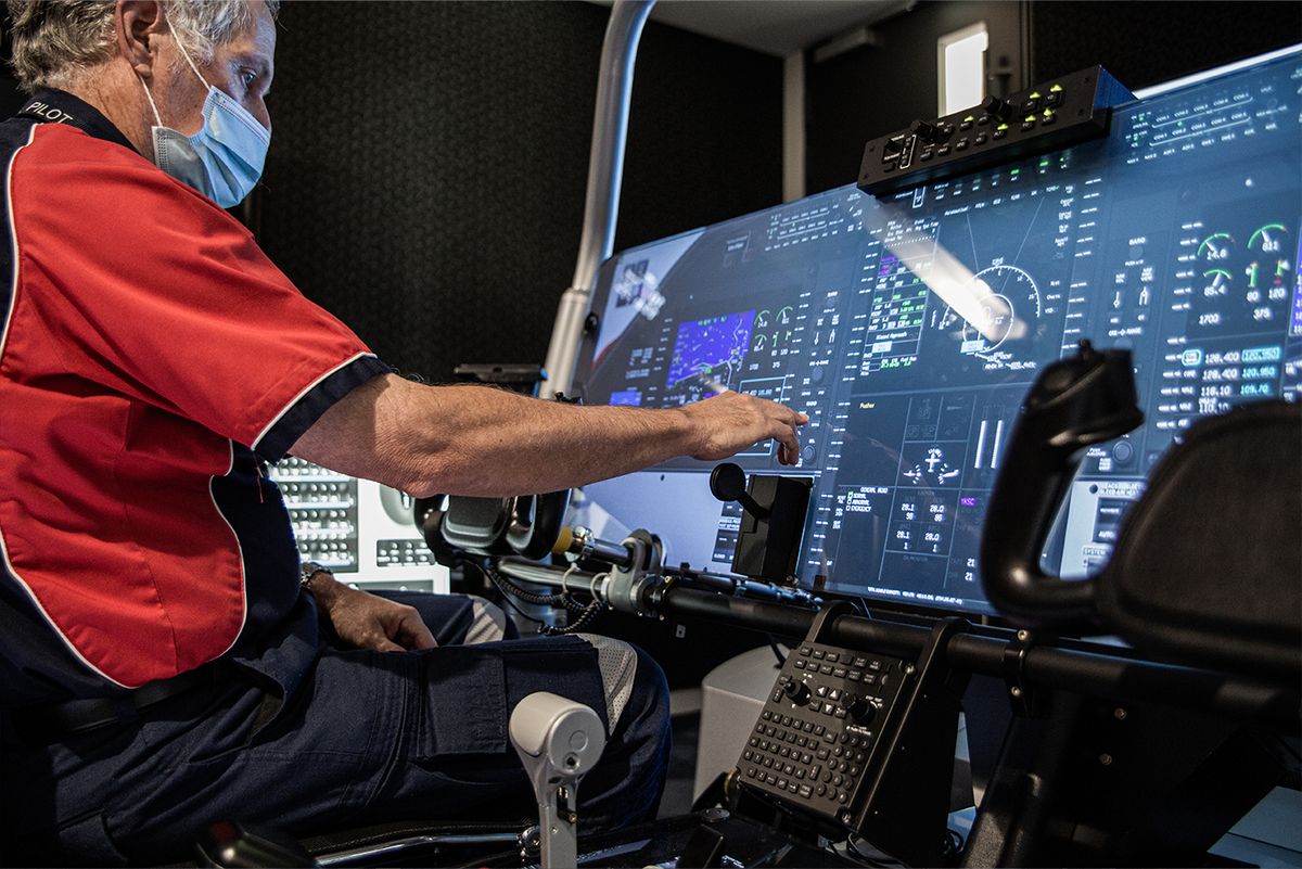 MissionFit flight simulator