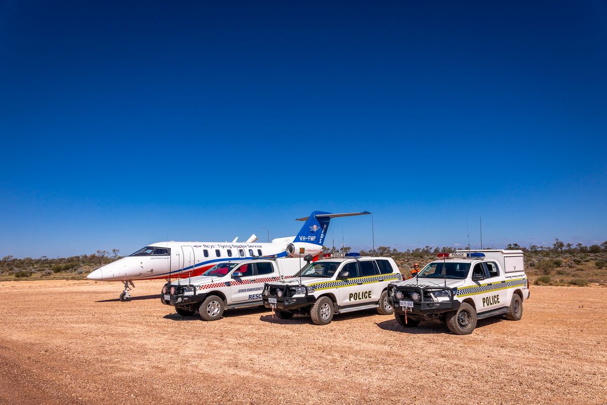 RFDS, SAPOL and SES at Traeger Roadstrip