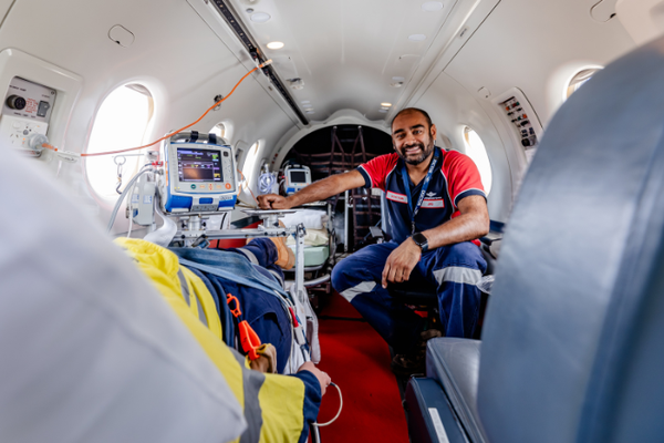 RFDS WA Jet flying through the sky