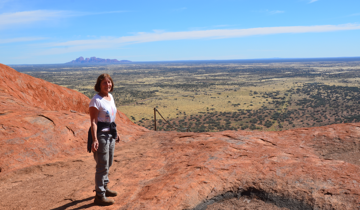 Shirley Mclean pictured in Outback South Australia