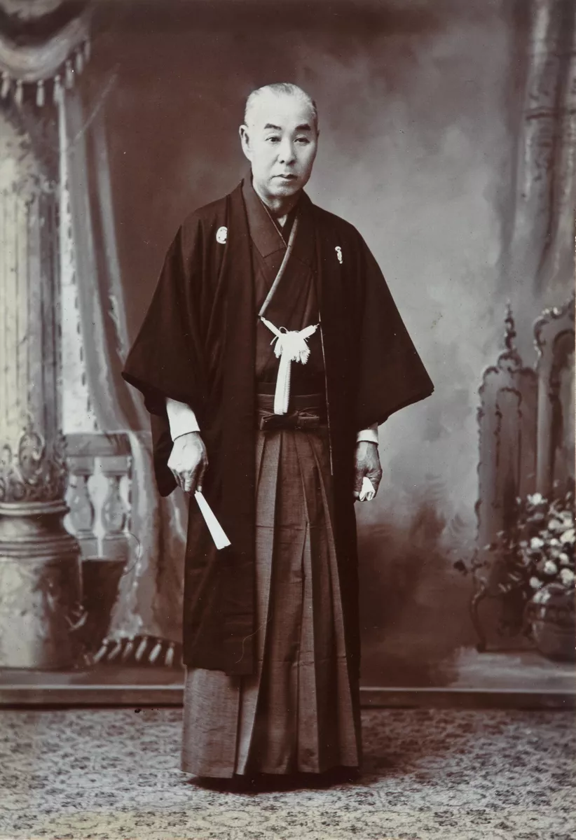 Elderly man in formal robe - AGSA Collection