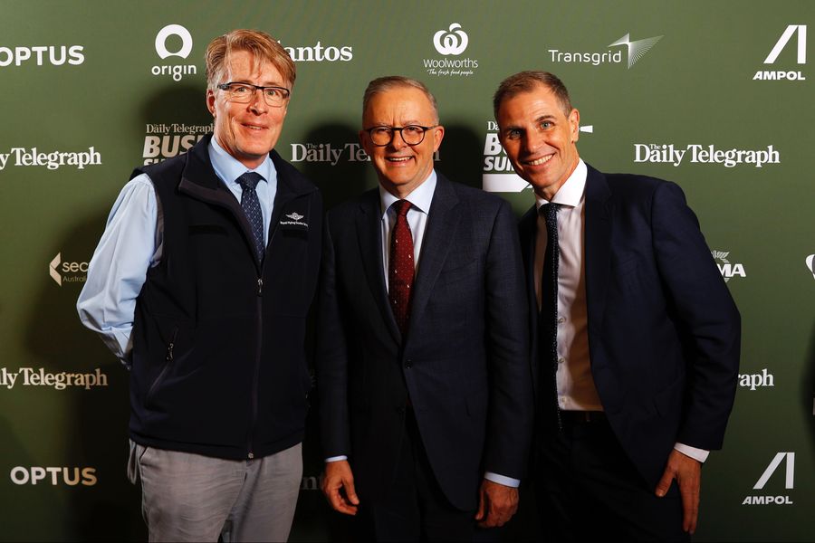 Bush Summit 2022_Frank and Anothony Albanese & The Daily Telegraph Editor Ben