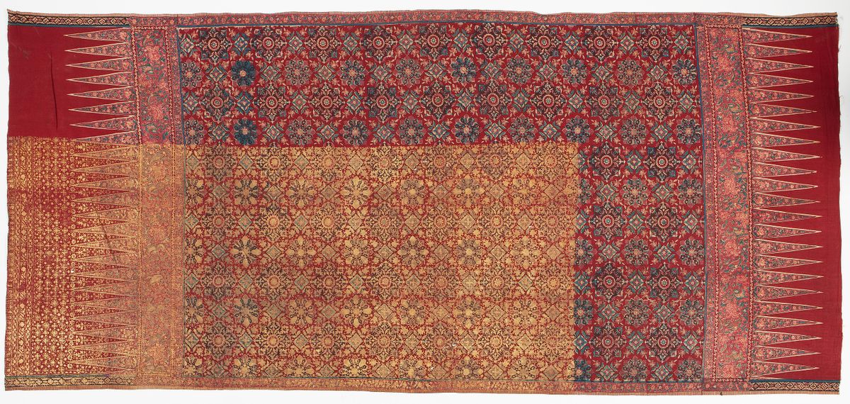 Ceremonial cloth and sacred heirloom (kain sembagi), with