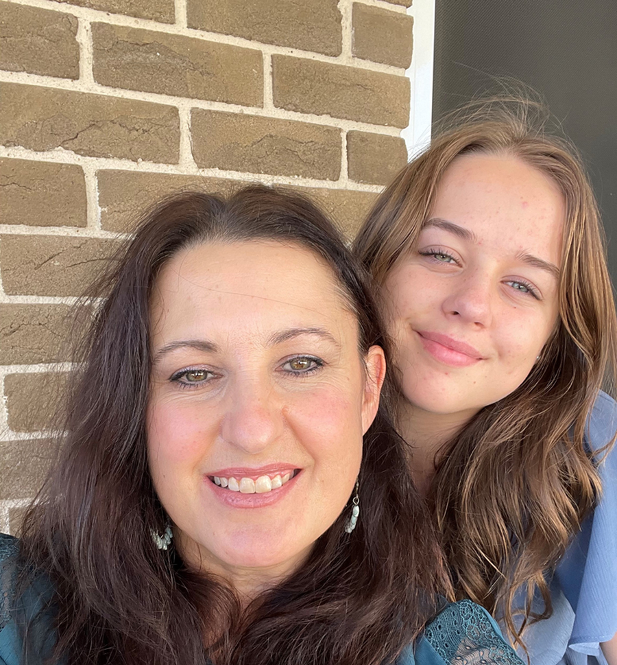 Kathy and her daughter