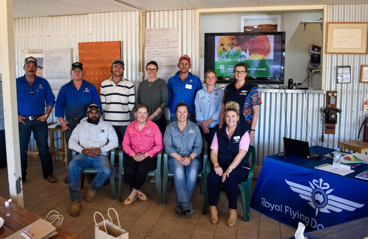 RFDS Mental Health First Aid program graduates from William Creek