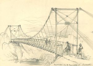 Image of Footbridge over the MacIntyre River, Inverell N.S.W.