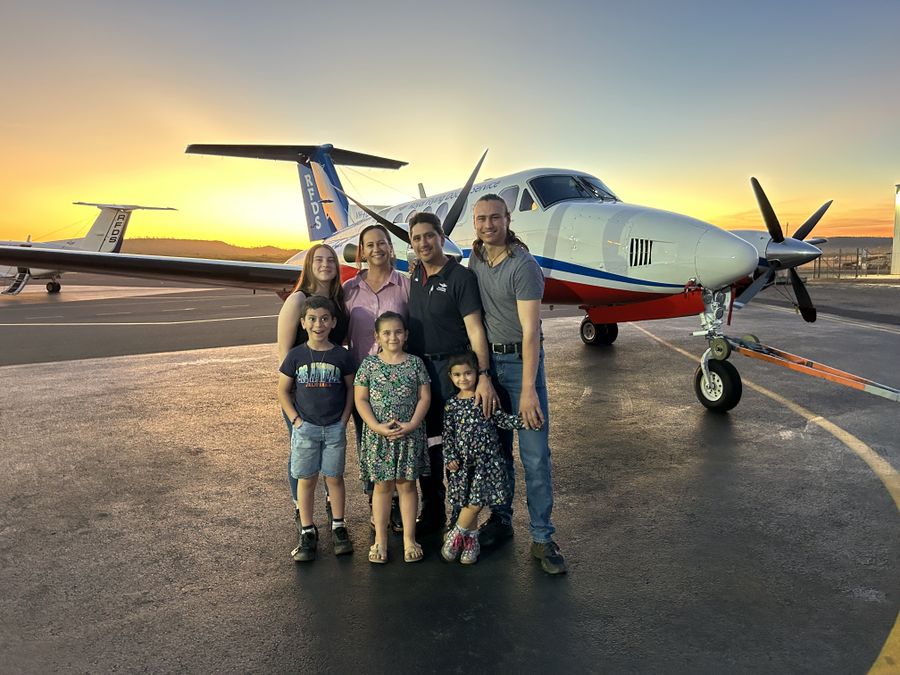 Sam and his family 