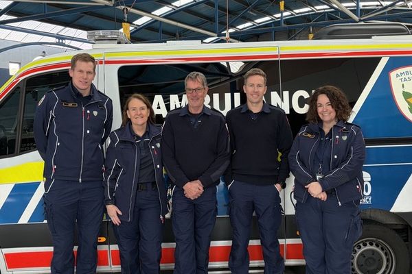 Daryl Pendrey and son Brent Pendrey - photo credit Ambulance Tasmania