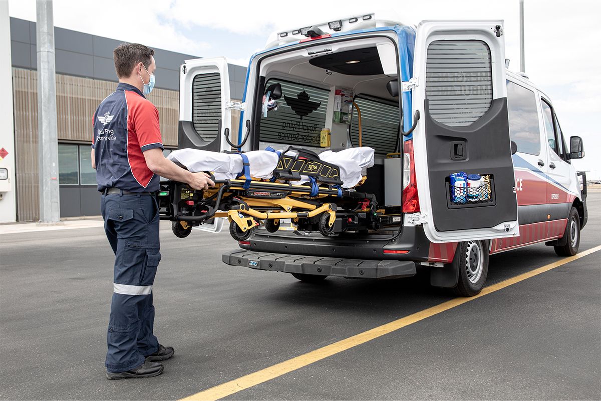 RFDS road patient transport service