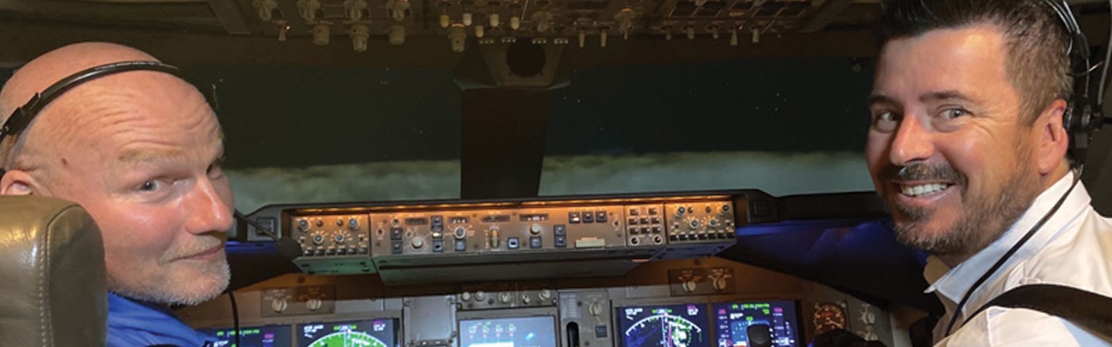 Pilots take a virtual trip around the world to show support 