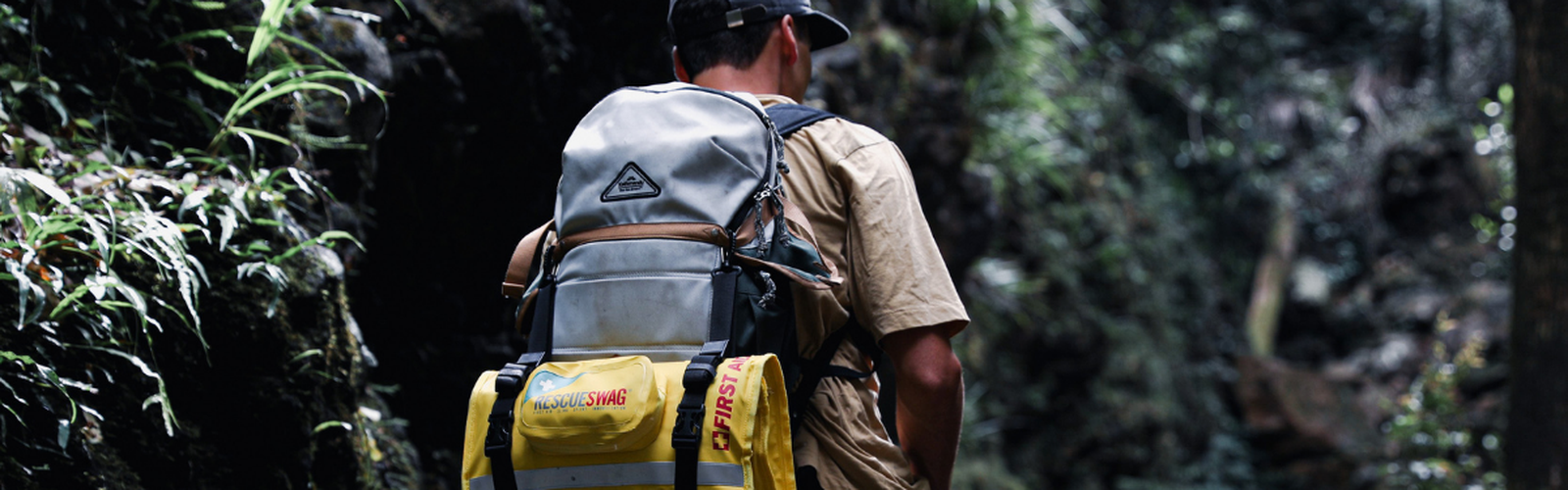 Emily with Shadow the dog and the Rescue Swag