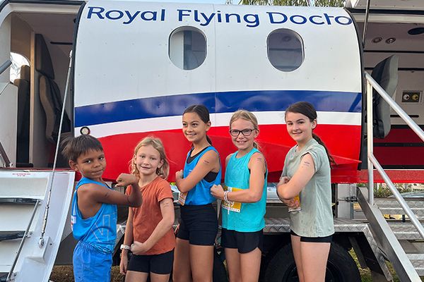 Out and about with RFDS volunteers and supporters