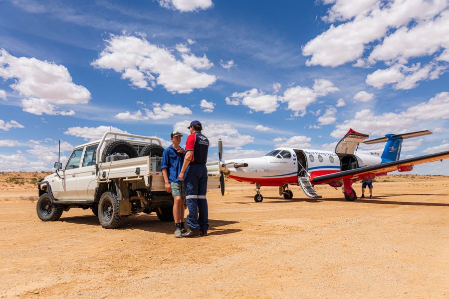 Medical checkup, Kalamurina Station, SA