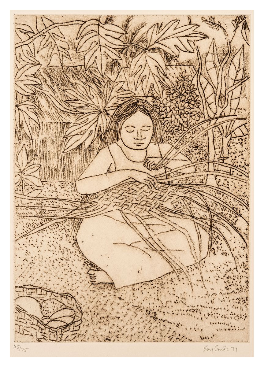 Image of Woman weaving