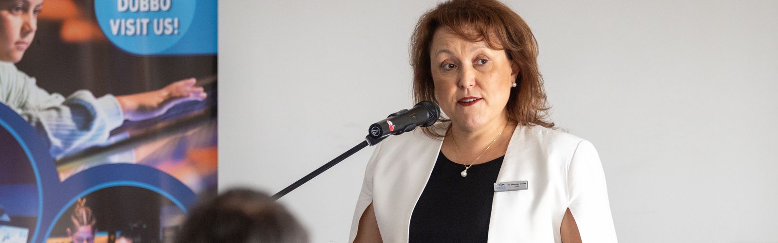 Dr Saranne Cooke speaks at the Year in Review in Dubbo