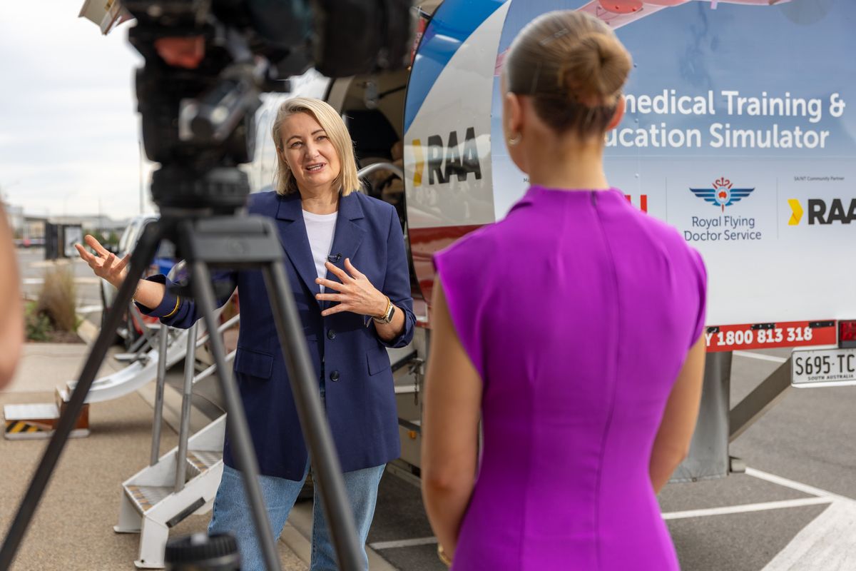 RAA General Manager Community & Corporate Affairs Emily Perry speaks to Channel 7