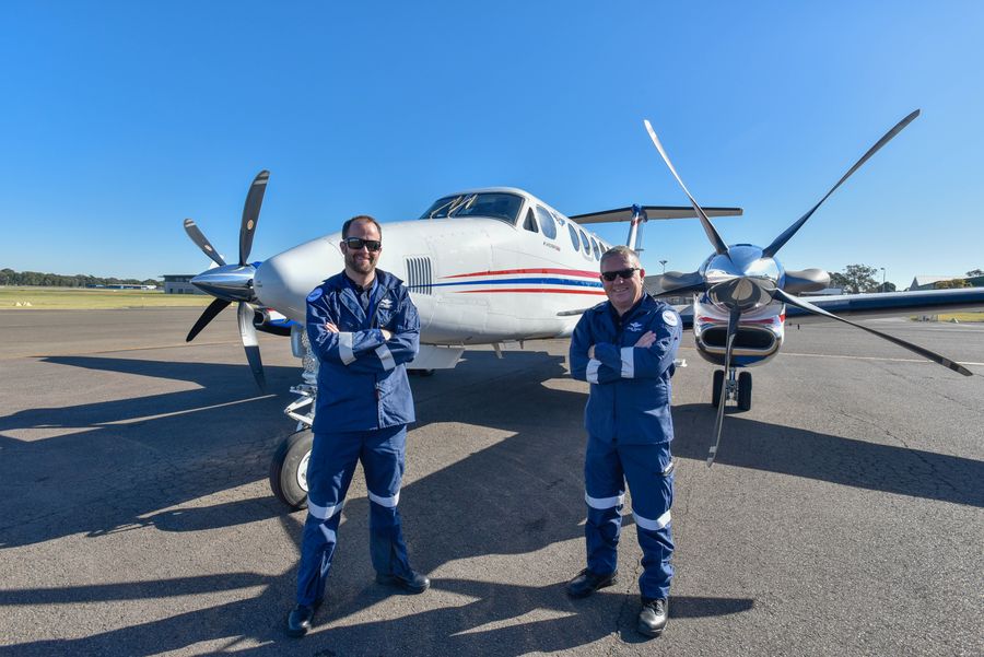 RFDS pilot Woodsy (right)