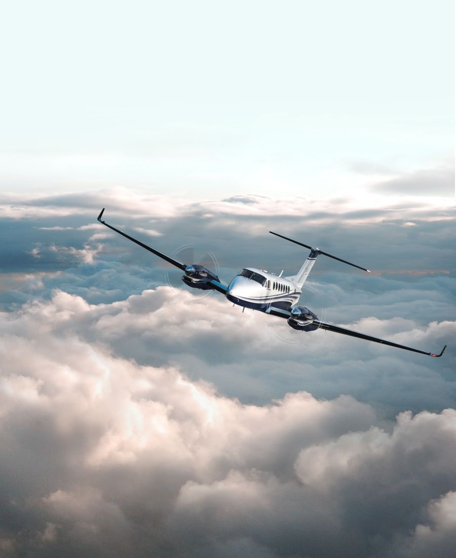 Beechcraft King Air B360 in the air