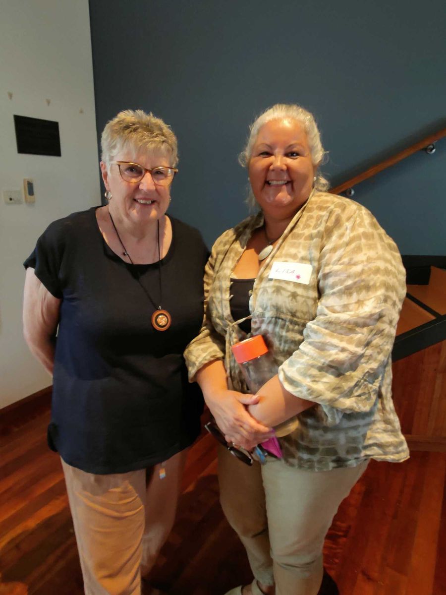 Pelvic Floor Physiotherapist, Lisa Banfield with Flinder's Island resident, Lois.