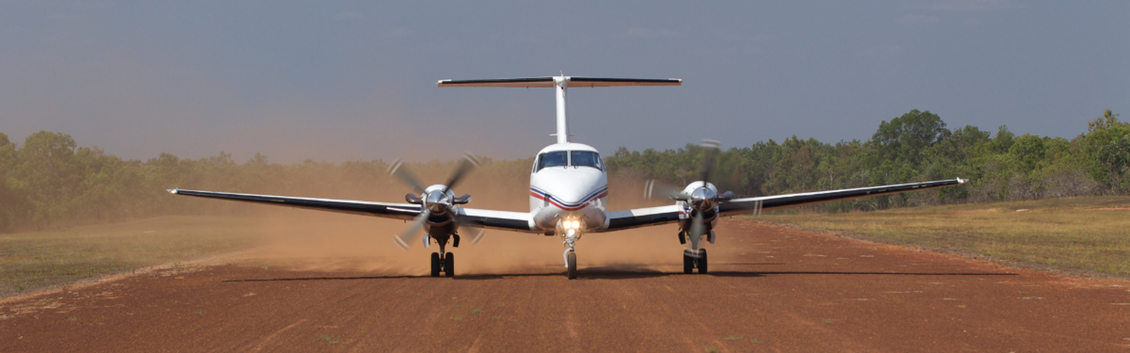Aircraft landing in the outback 