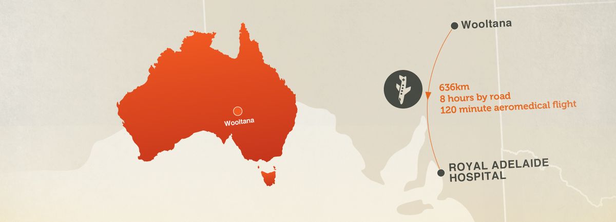 Wooltana to Royal Adelaide Hospital