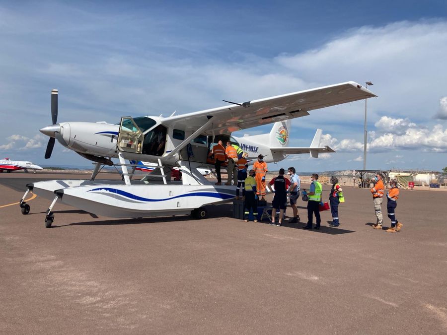 Sally Edmonds with nurses 
