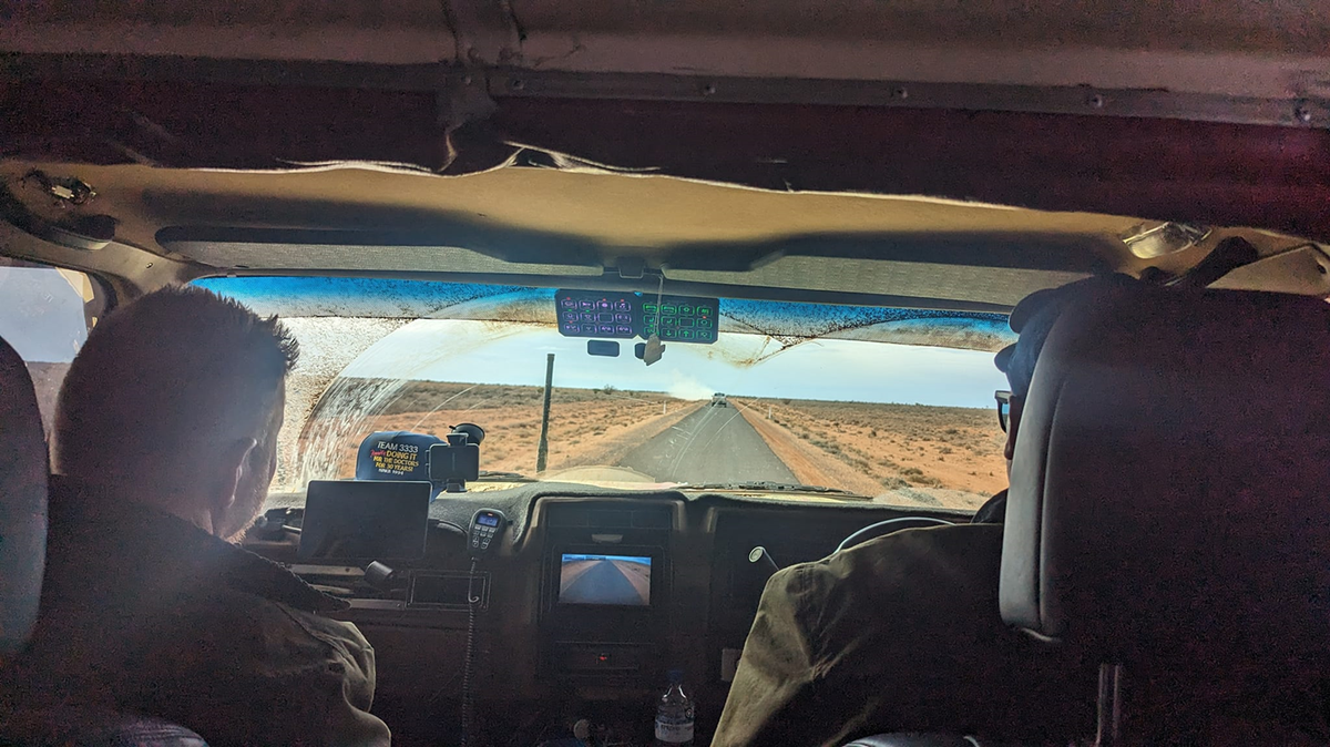 John Graham and team driving