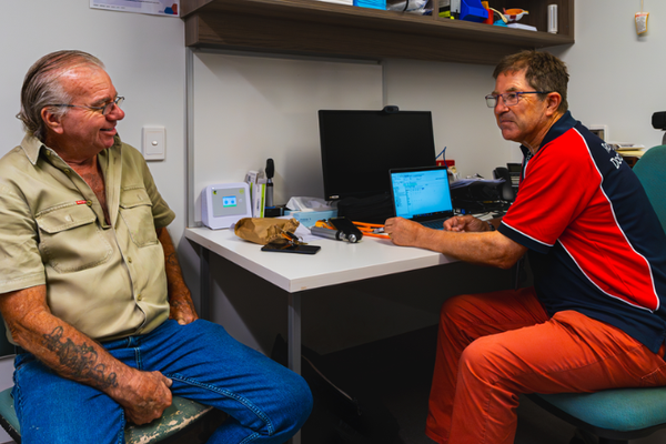 RFDS GP with patient 