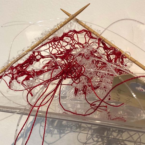 Christine Wiltshier, Tangled, nylon (not unravelling mistakes)