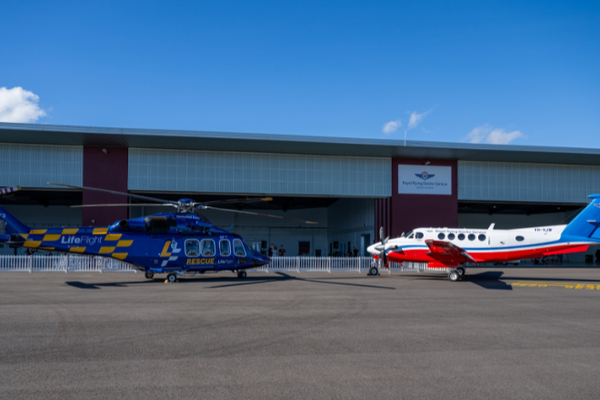 RFDS aircraft in new Mount Isa hangar