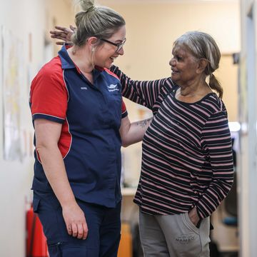RFDS Nurse and Patient 