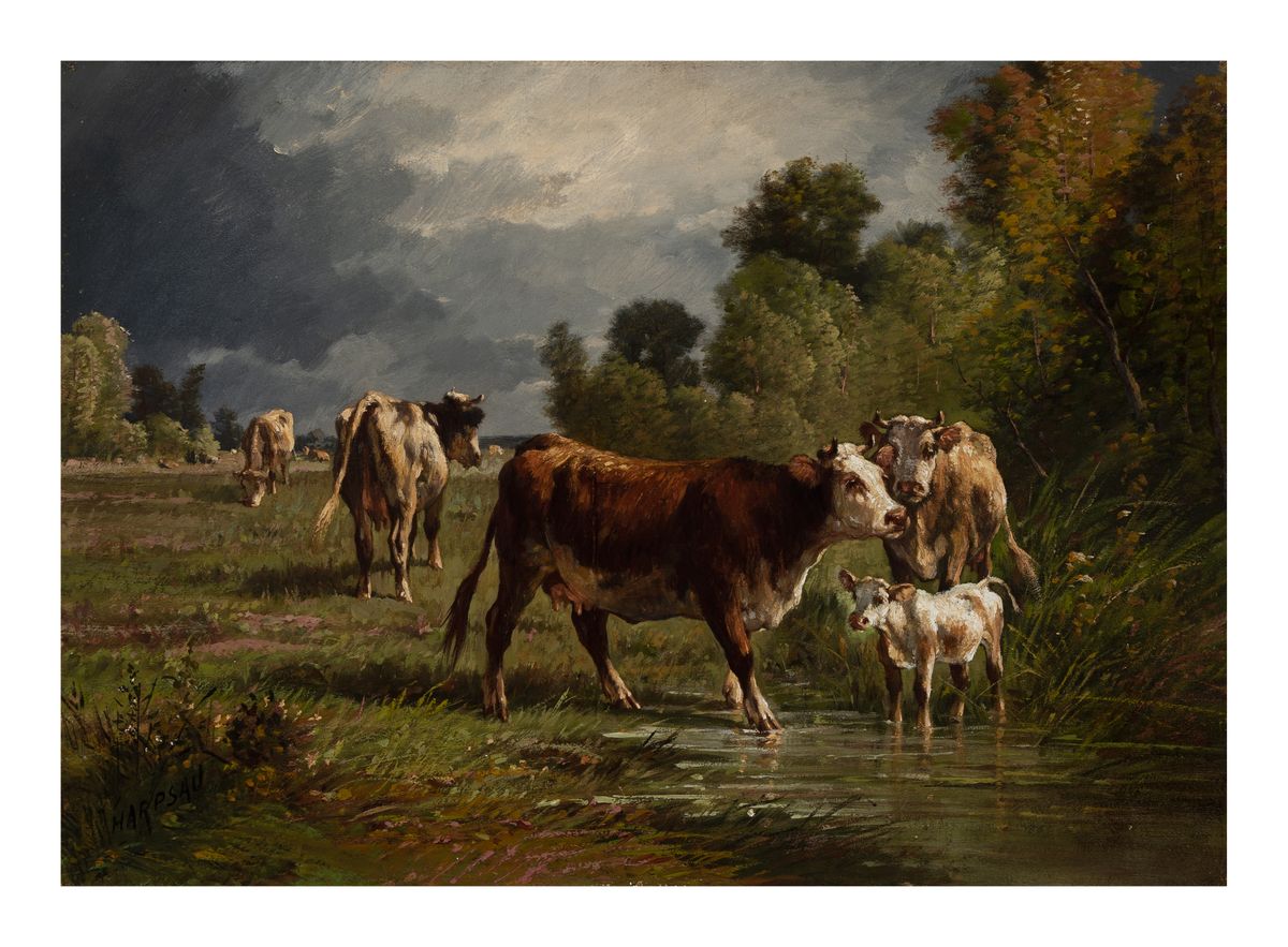 Image of Landscape with cows