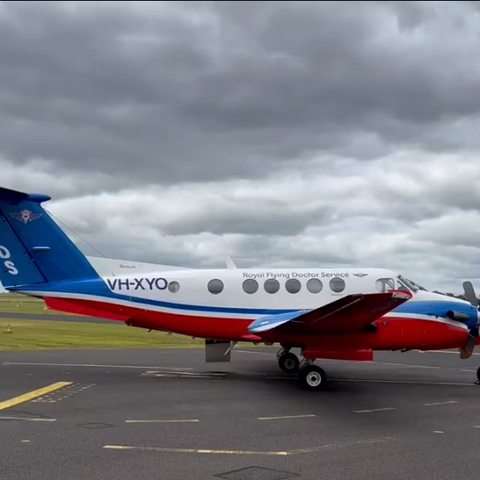 Plane at base