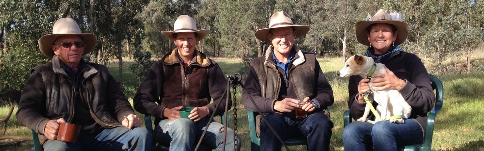 Harold Riley, Terrill Riley-Gibson, Andrew Gibson and Anna Hoogeboom