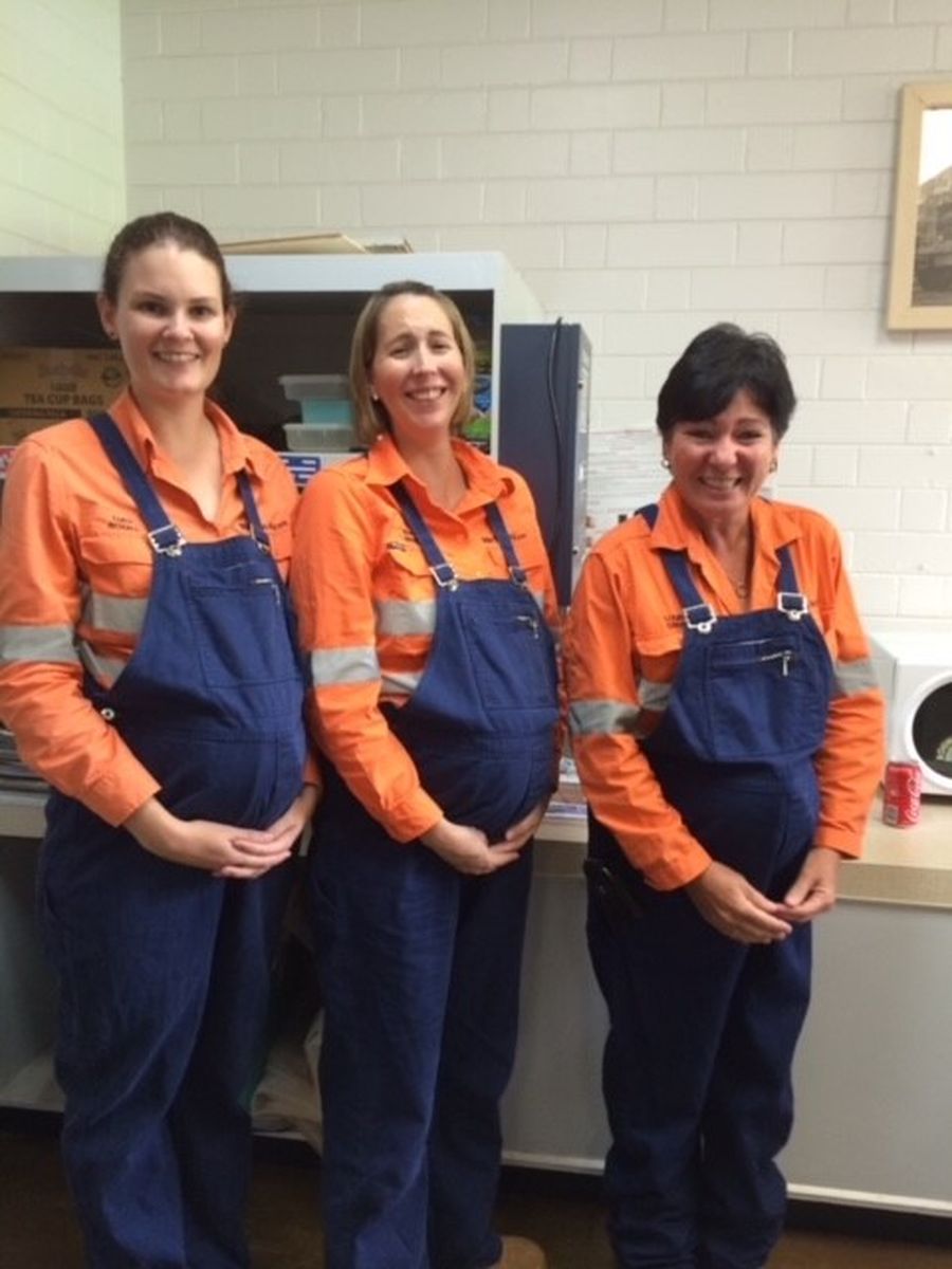 Sarah's team at work 