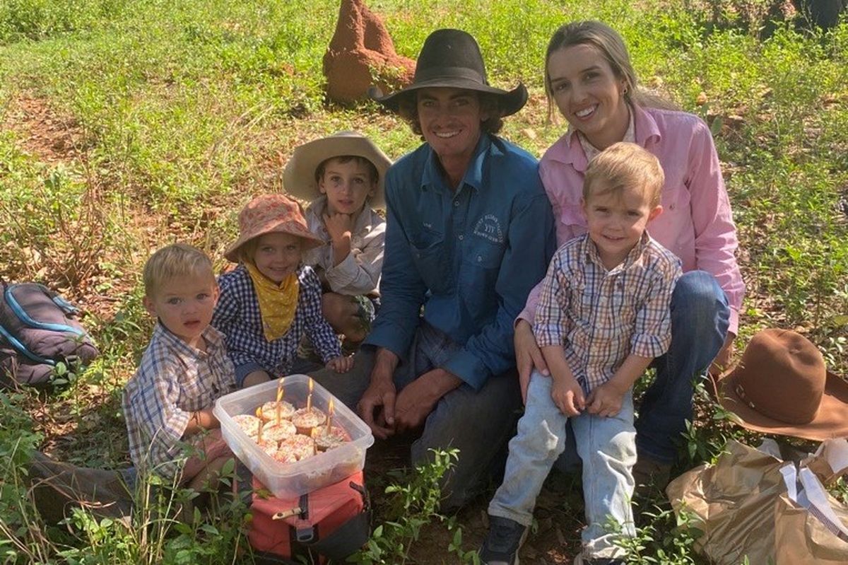 Kate Terry with her family 