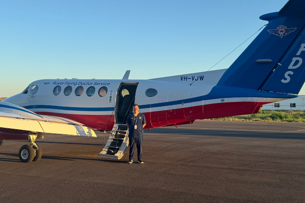 Todd in front of aircraft