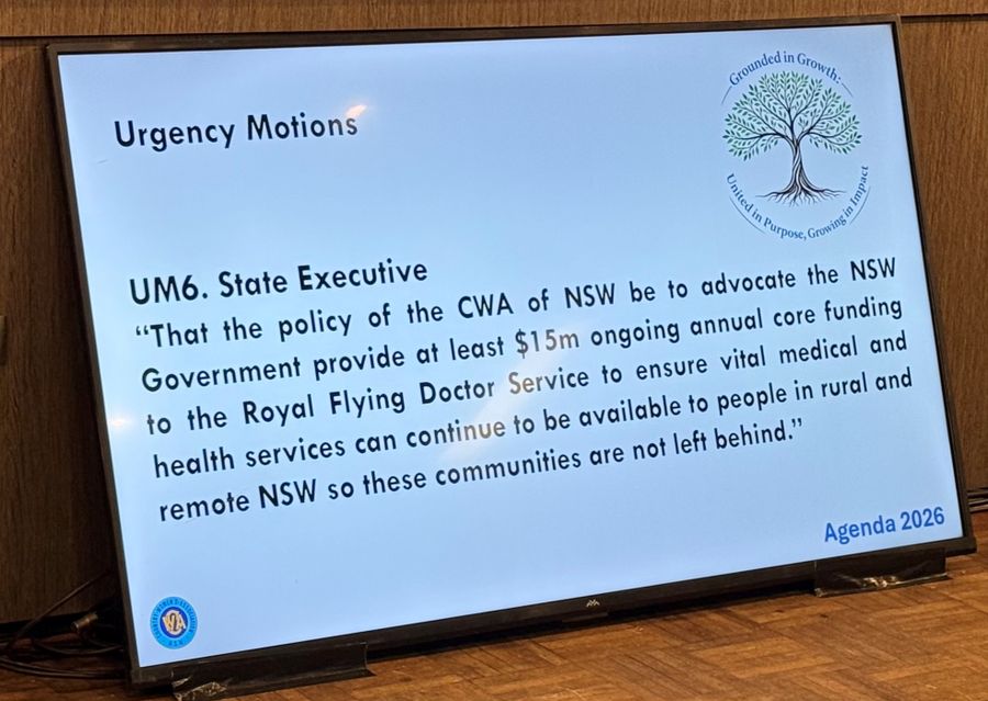 Urgency Motion supporting core funding for the RFDS