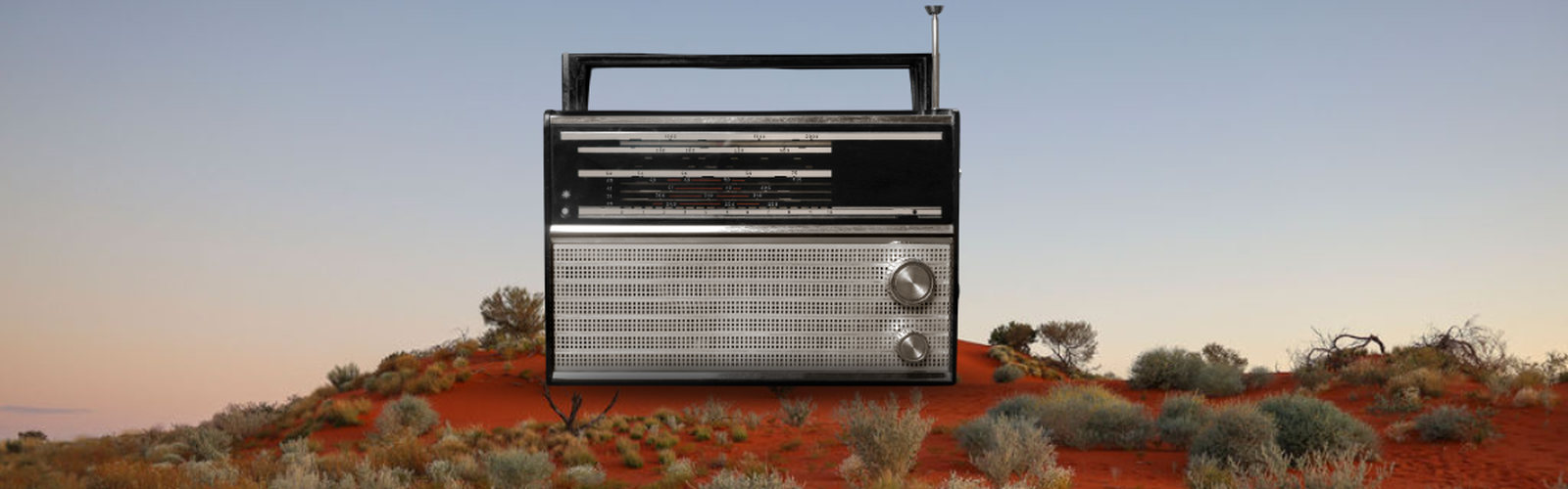 Radio on outback hill