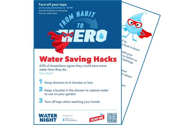 Thumbnail for the Water Night 2025 Resource - Water Saving Hacks
