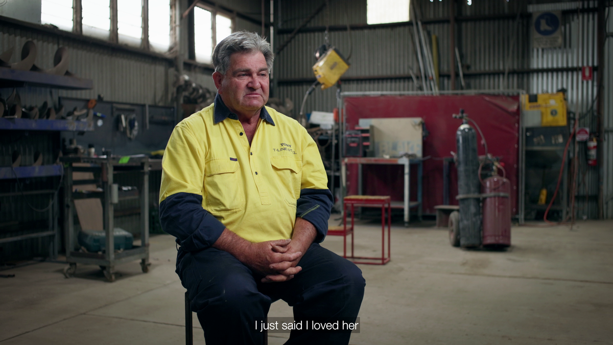 Pinned beneath 15 tonnes of metal, Tony thought he was going to die.