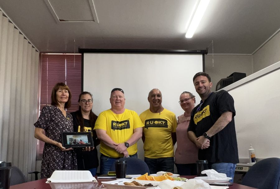 team at R U OK Day event 