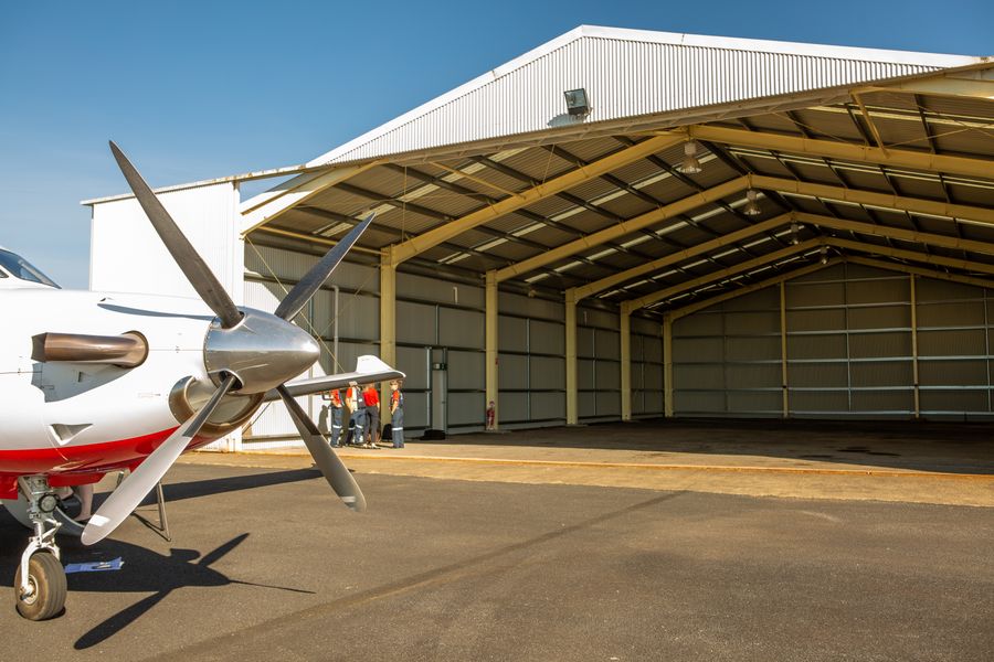 RFDS staff on tarmac