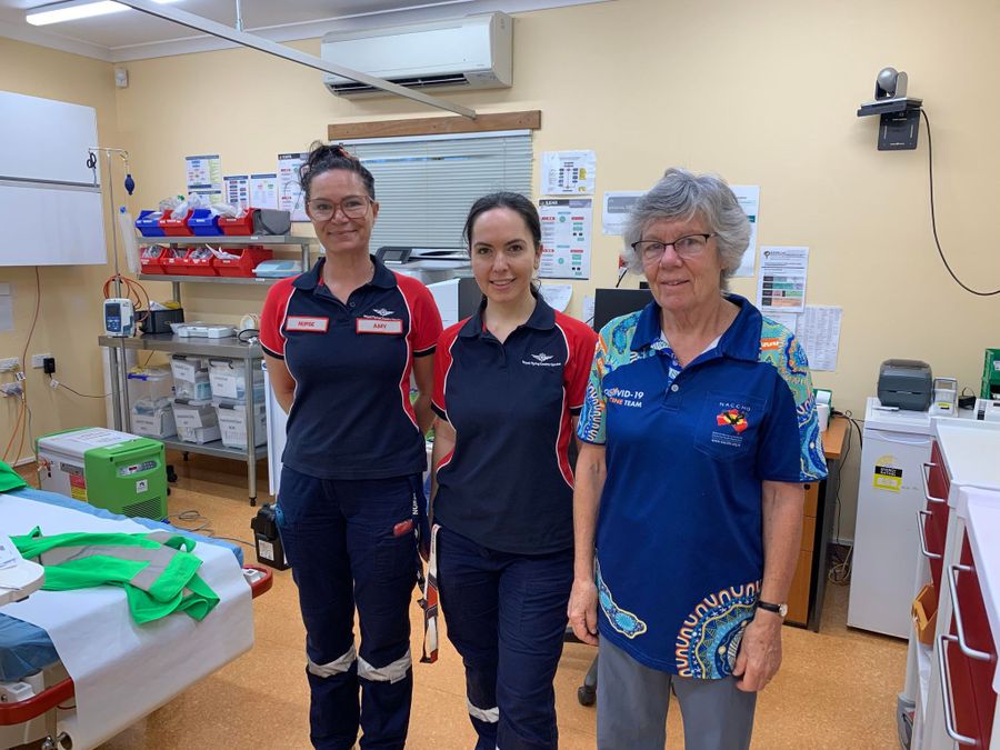 Amy and Claire at Bidayadanga clinic