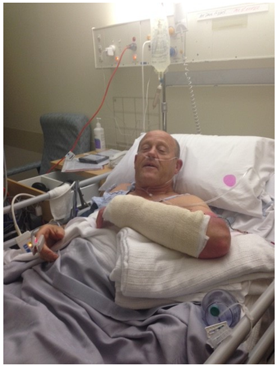 Paul Fiddes in hospital