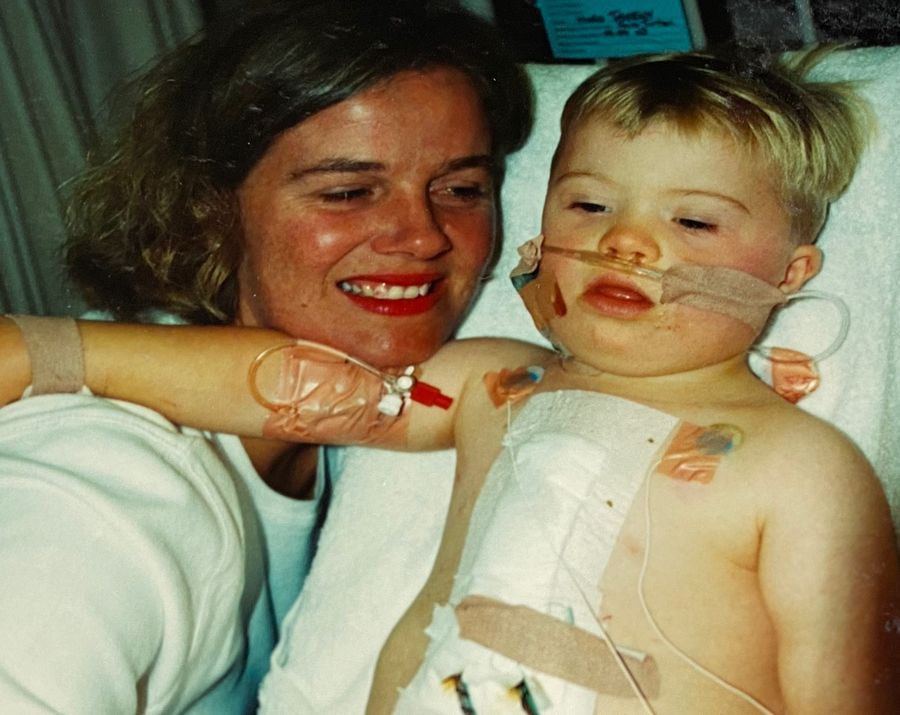 Louise and Hugo pictured during the early years