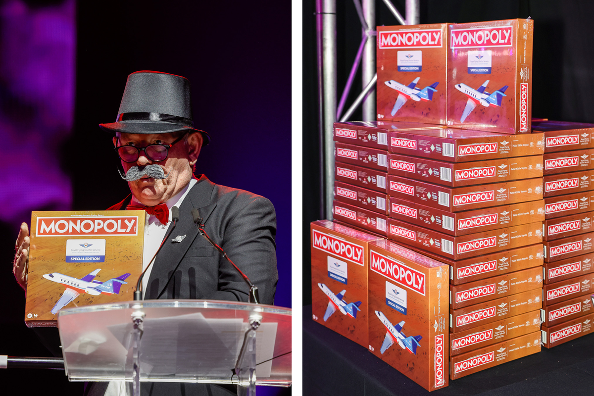RFDS Monopoly boards launched at the 'Wings for Life' Gala Ball