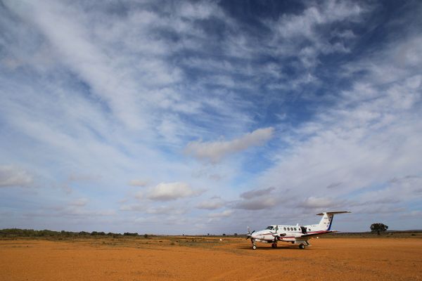 RFDS aircraft in the outback