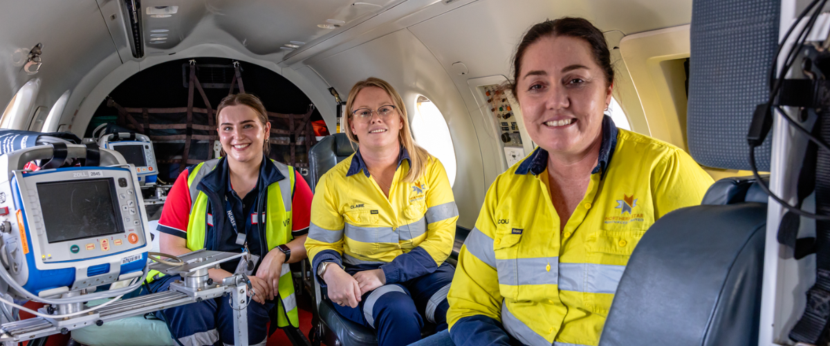 RFDS WA Retrieval Nurse Beth with Northern Star